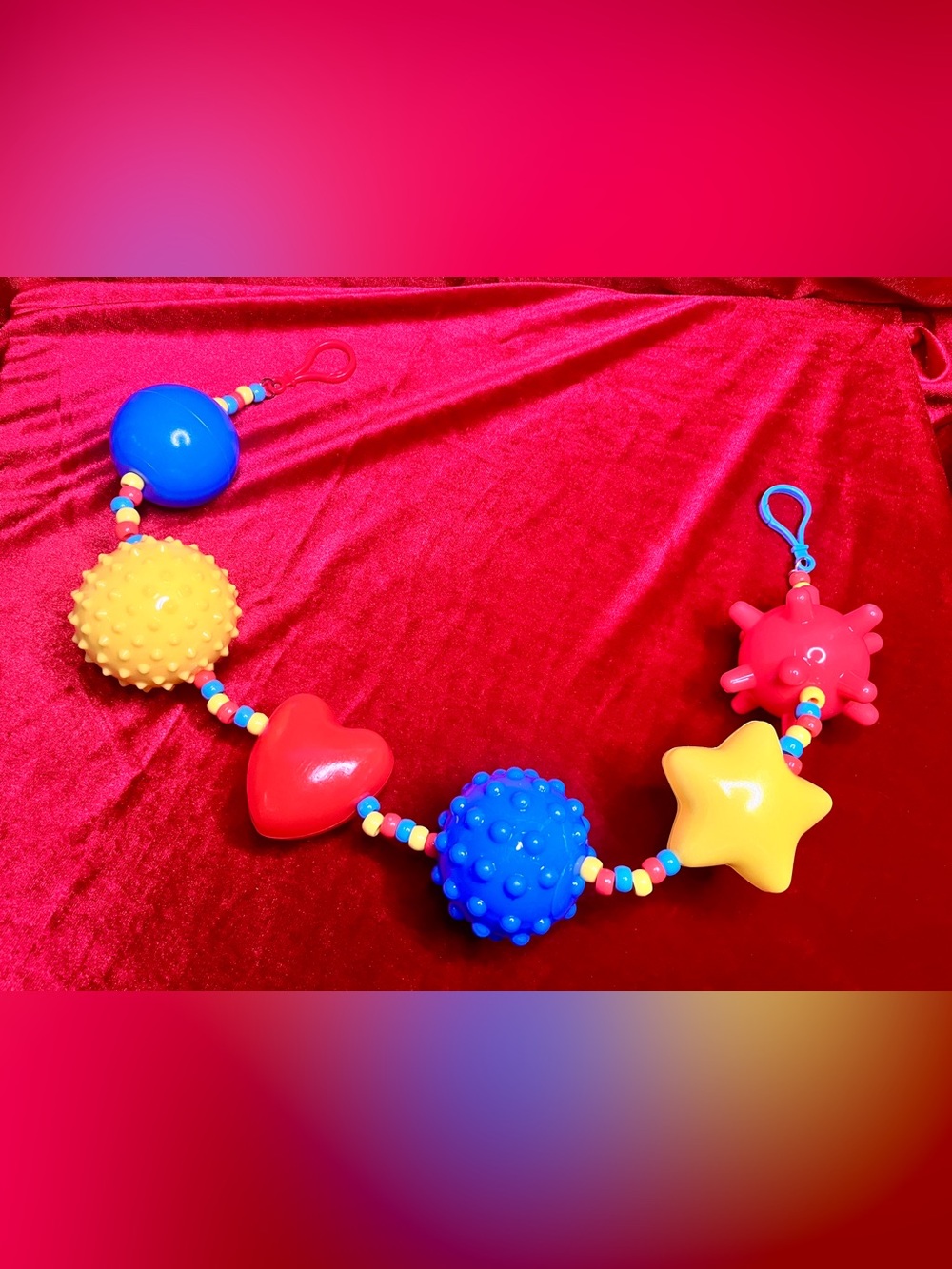 Clown Shapes Belt Chain ❤️💛💙